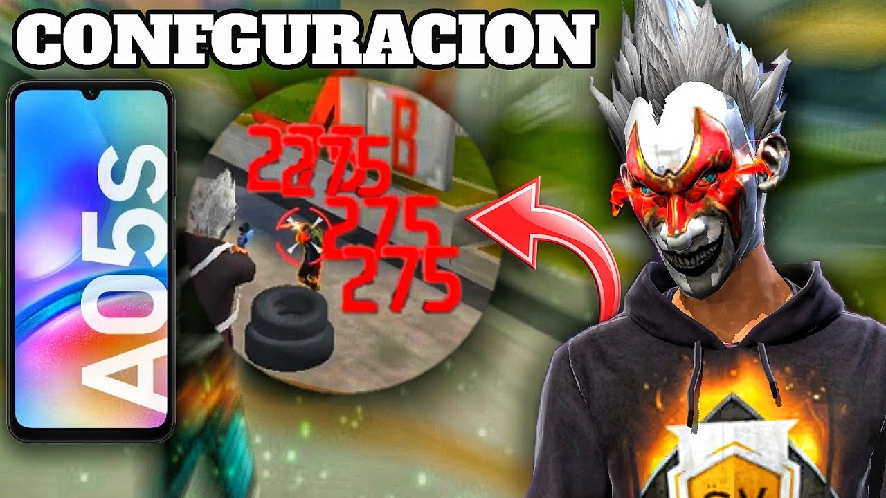 CONFIGURACIÓN para SAMSUNG galaxy A05/S para DAR todo ROJO en Free Fire..