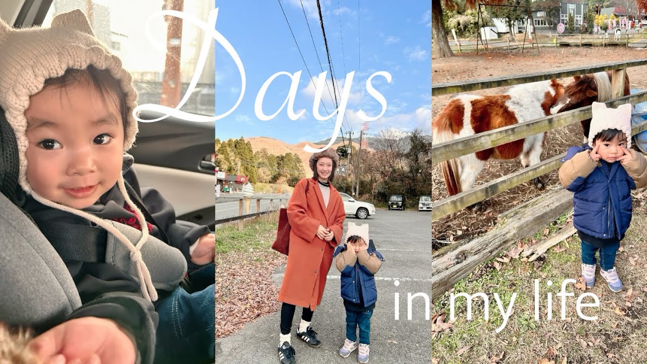 主婦vlog⛰️阿蘇におでかけ、これからのこと😌2歳9ヶ月男の子と自宅保育、山田さんちのミルク牧場、どんぐり公園、マグフォーマー、3歳の誕生日プレゼント悩む、母の悩み、アラサー、ママvlog、熊本生活