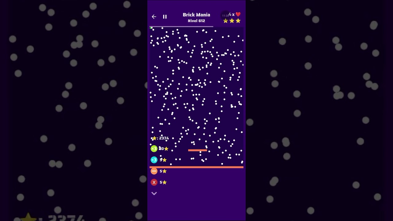 Jugando brick manía parte 13 (nivel 601 al 650)
