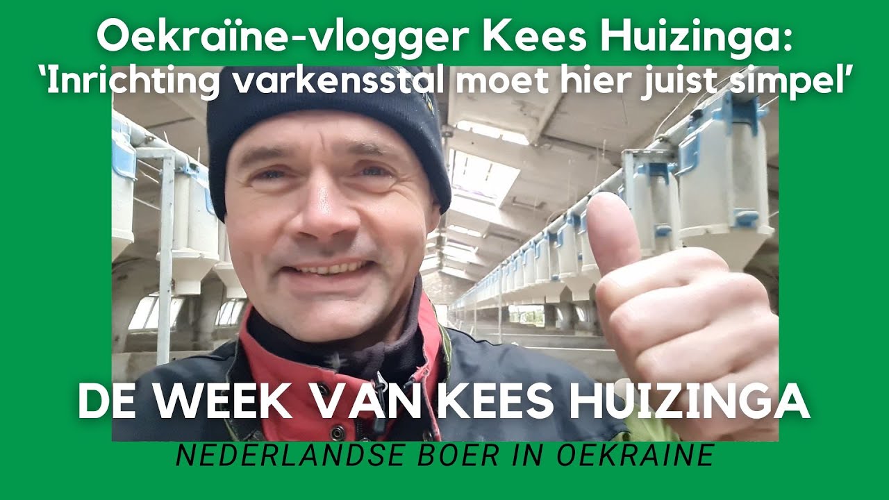 Oekraïne-vlogger Kees Huizinga: ‘Inrichting varkensstal moet hier juist simpel’