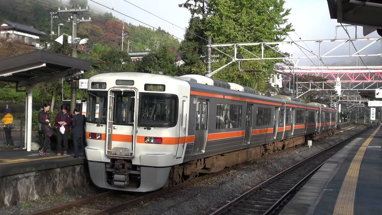 御殿場線　313系　谷峨到着～発車と車掌の大変さ