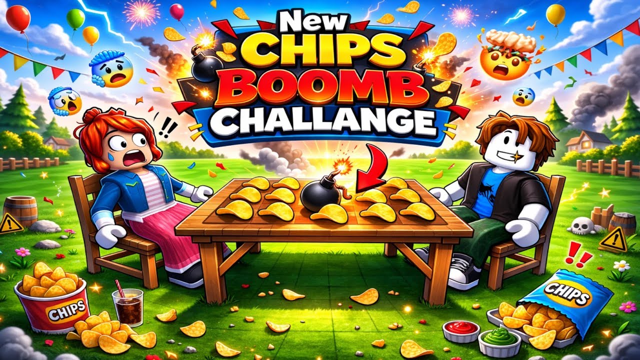 This Chip Chose Violence..🌶️💀// Roblox Boomb Chip Challenge..😱 // @IndraBlitzOfficial 
