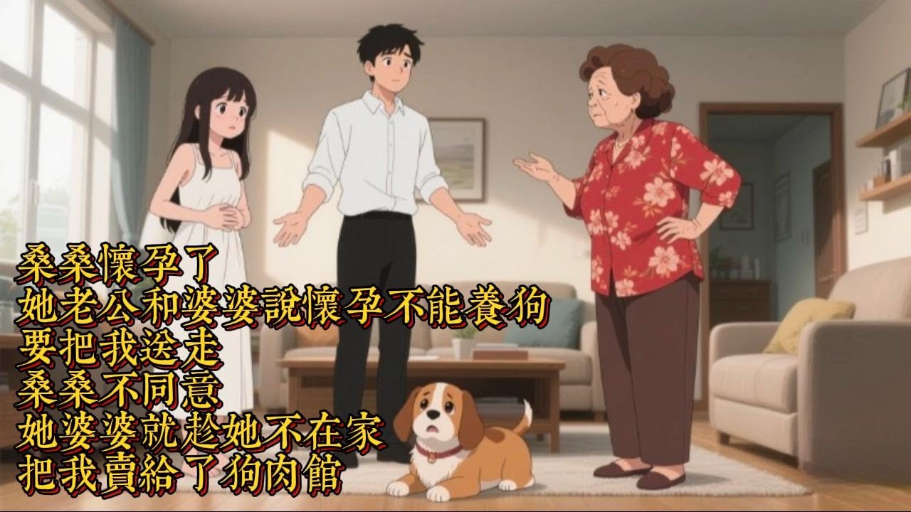 桑桑懷孕了，她老公和婆婆説，懷孕不能養狗，要把我送走，桑桑不同意，她婆婆就趁她不在家把我賣給了狗肉館|恐怖動漫|懸疑動漫|虐心動漫