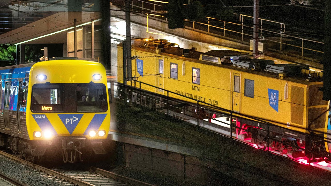 FIRST METRO TUNNEL INSPECTION TRAIN - Metro Trains Comeng & EV120