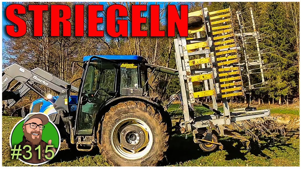 FarmVlog 315: Grünland striegeln mit dem JOSKIN Weidebelüfter | Der Zuchtstier geht vom Hof