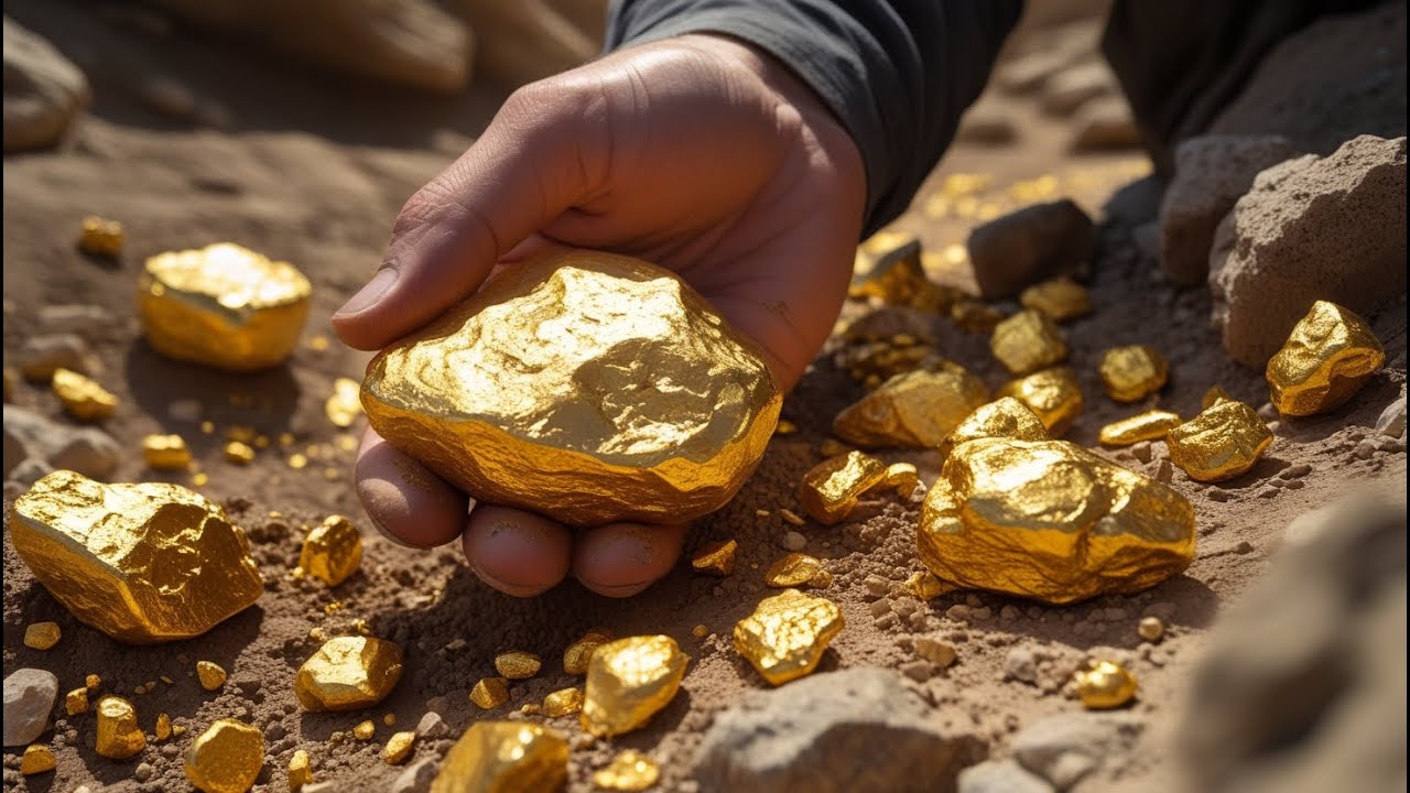 Gold Rush! I Found Huge Nuggets of Gold Treasure Worth Million Dollar at Mountain