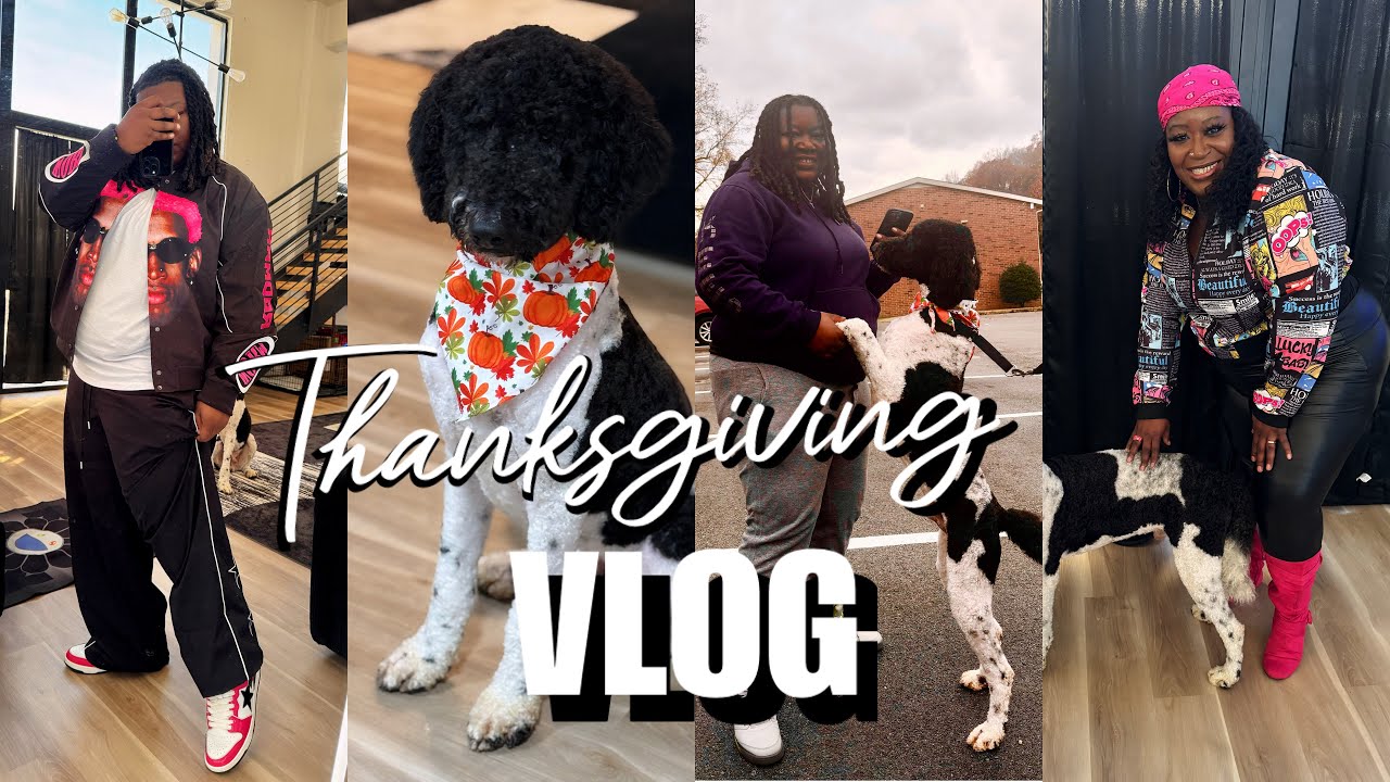Becoming a Dog Parent Is HARD 😅 | Thanksgiving & First Groomer Trip + Unboxing 📦🐶🦃