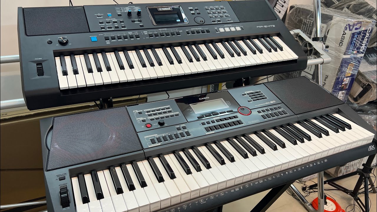 CASIO 9000IN VS YAMAHA PSR E473 COMPARISON PART-1 | PHYSICAL & FEATURES COMPARE | V ROCK