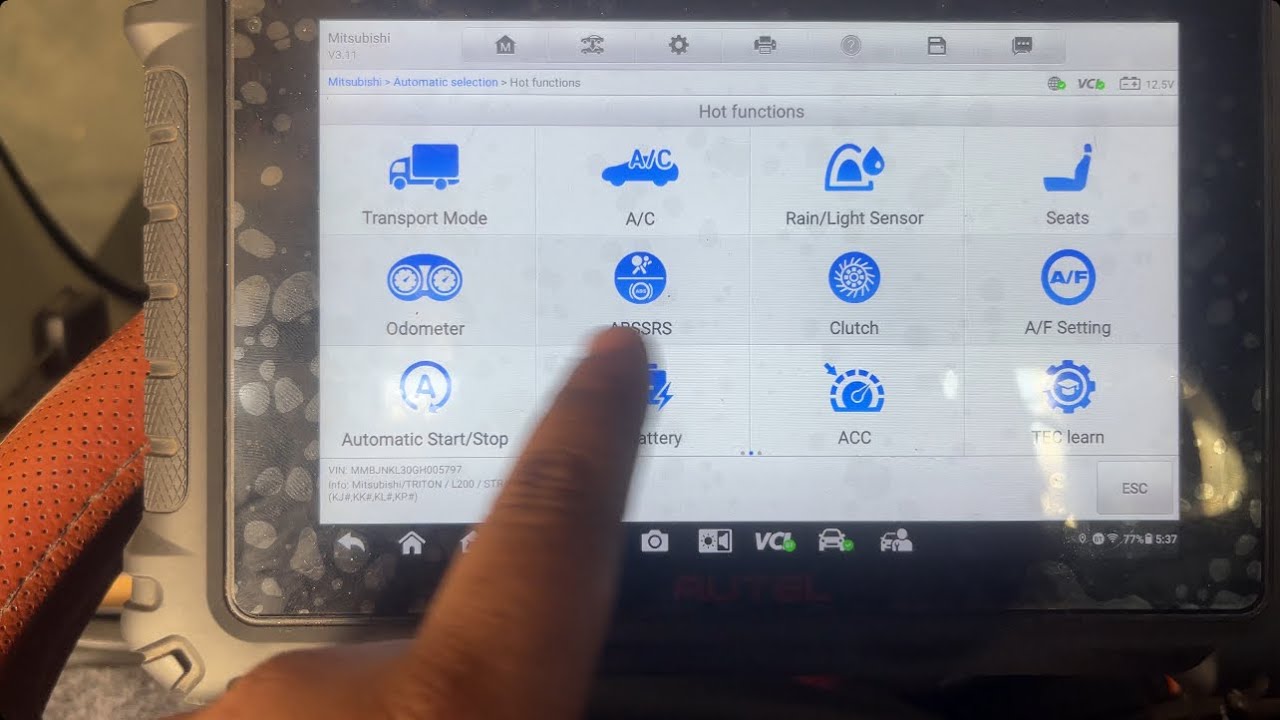 Vin/ ODOmeter check by Autel ms906 pro معرفه اذا عداد كيلو متر السياره اصلي او مزور