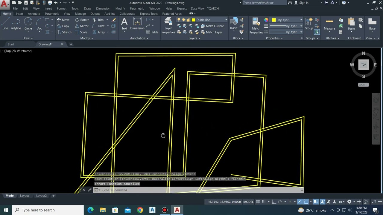 Automatic Trim Intersection Lines In AutoCAD