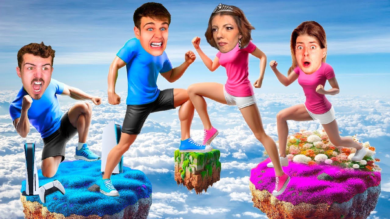 HOLKY vs KLUCI na 1 BLOCKU v Minecraftu!
