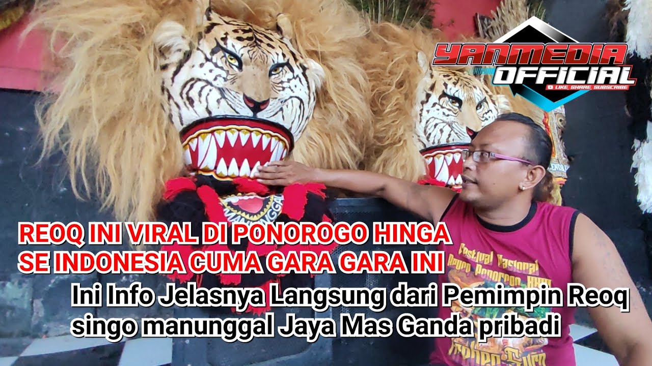 REOG YANG VIRAL SEINDONESIA CUMA GARA GARA INI !! - CHEK VIDEO SAMPAI AKHIR - SINGO MANUNGGAL JAYA