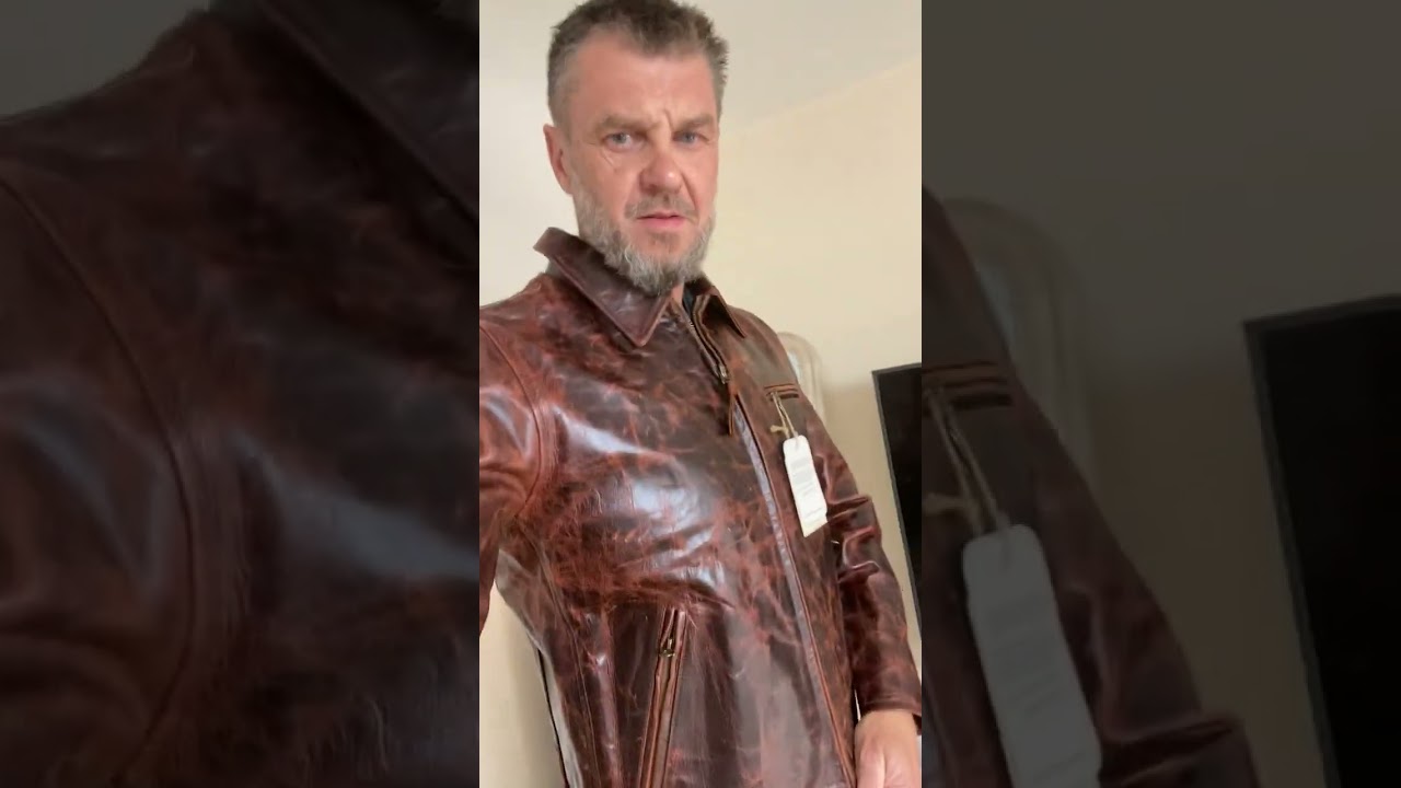 SHANGRI LA HERITAGE VARRENE BROWN HORSE HIDE LEATHER JACKET REVIEW STRAIGHT OUT OF THE BOX