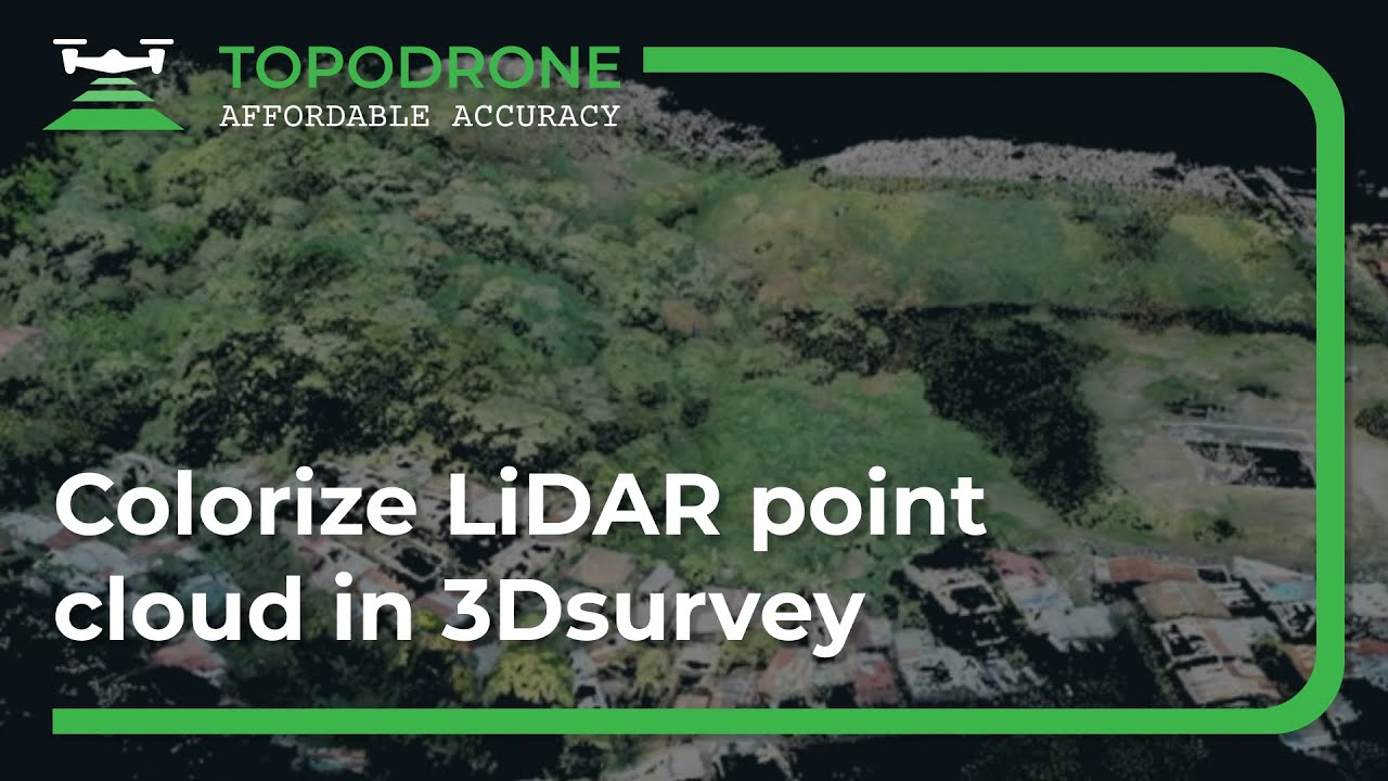 Colorize LiDAR point cloud in 3Dsurvey