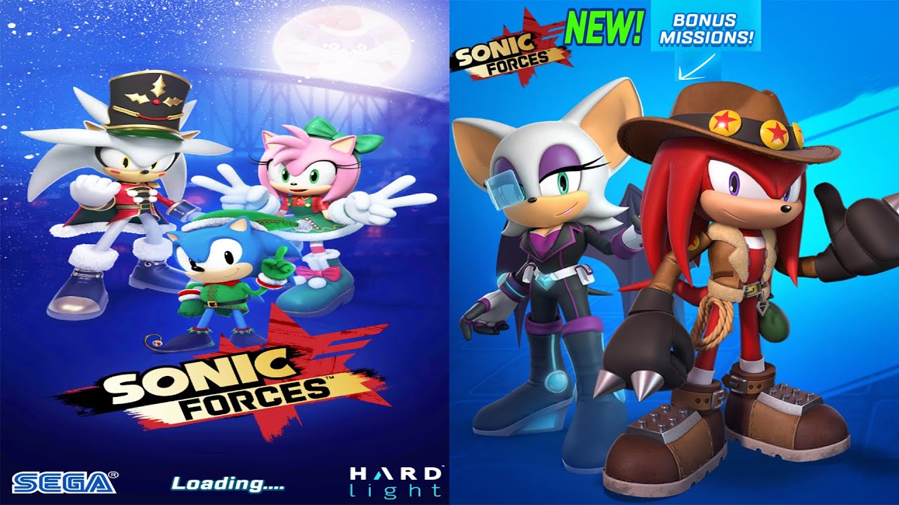Sonic Forces - Holiday Rapid Recap & Bonus Missions (Treasure HK & Elite Agent Rouge) Gameplay