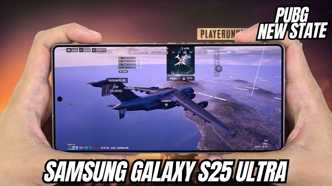 SAMSUNG GALAXY S25 ULTRA Test Game PUBG NEW STATE Max Setting | Snapdragon 8 Elite Gaming Test