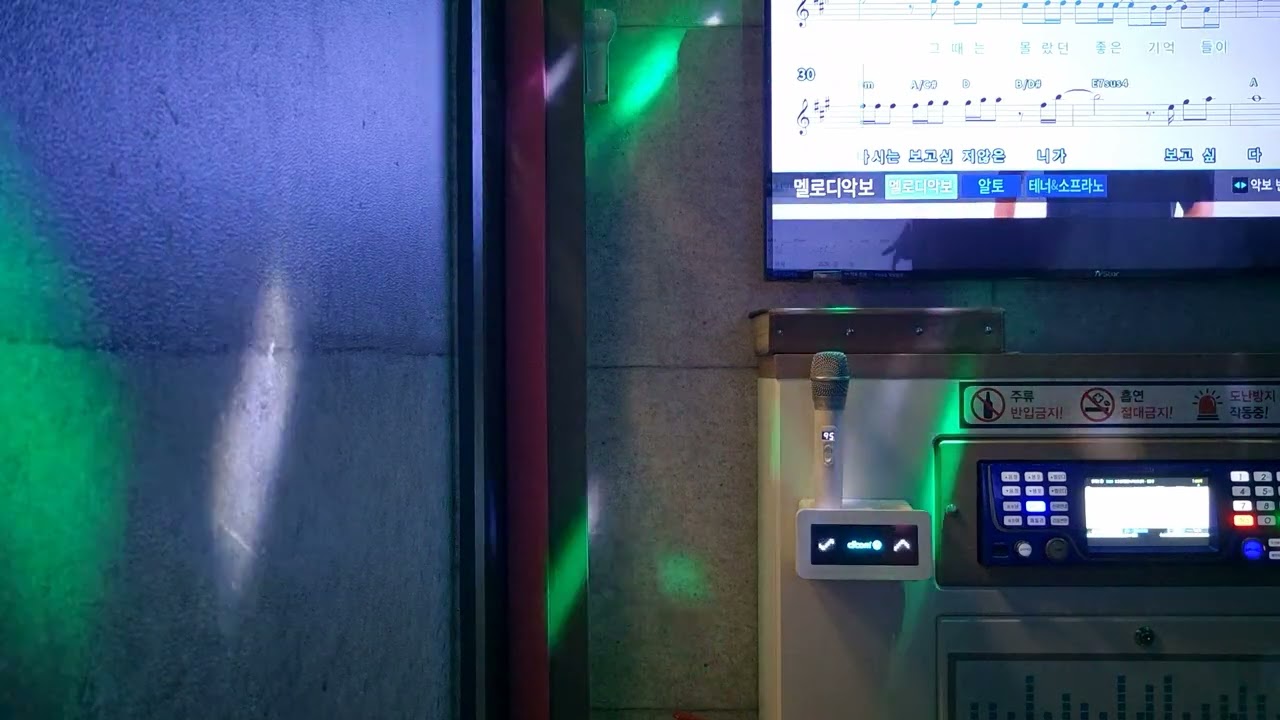 보고싶지 않은 니가 보고싶다 노래방