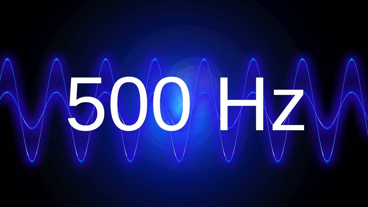 500 Hz clean pure sine wave TEST TONE frequency