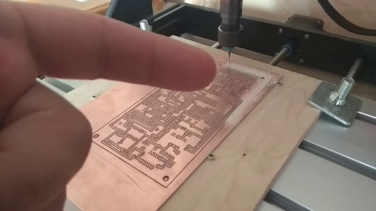 Фрезер CNC 3018 pro. Пример работы.