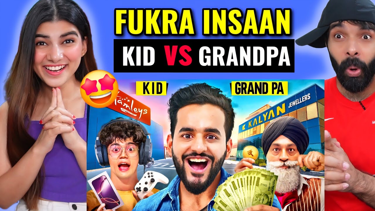 Fukra Insaan - I Gave Rs2,00,000 to a Young Boy VS Old Man to spend in 60 Minutes Challenge Reaction