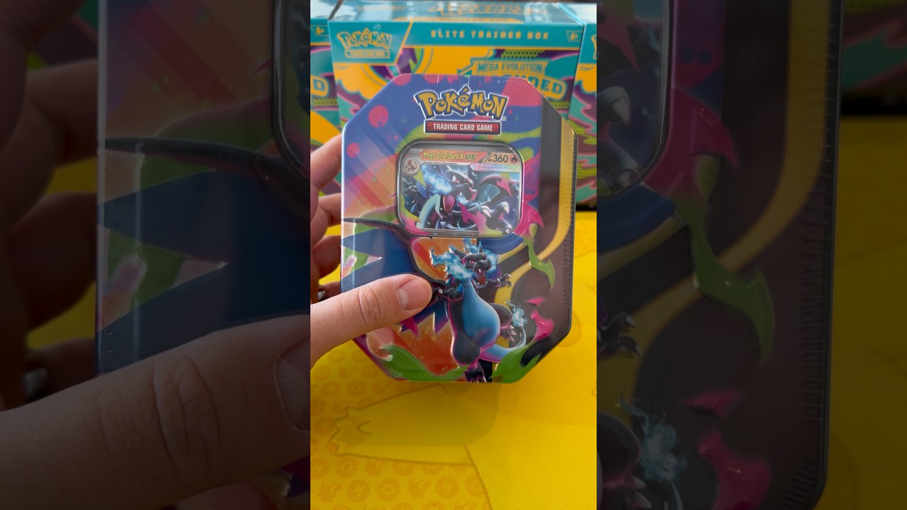 Mega Charizard X Ex Tin Opening