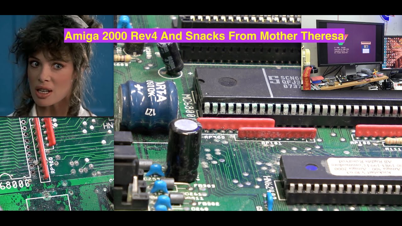 Josh Amiga 2000 r4 and snacks from Mother Theresa
