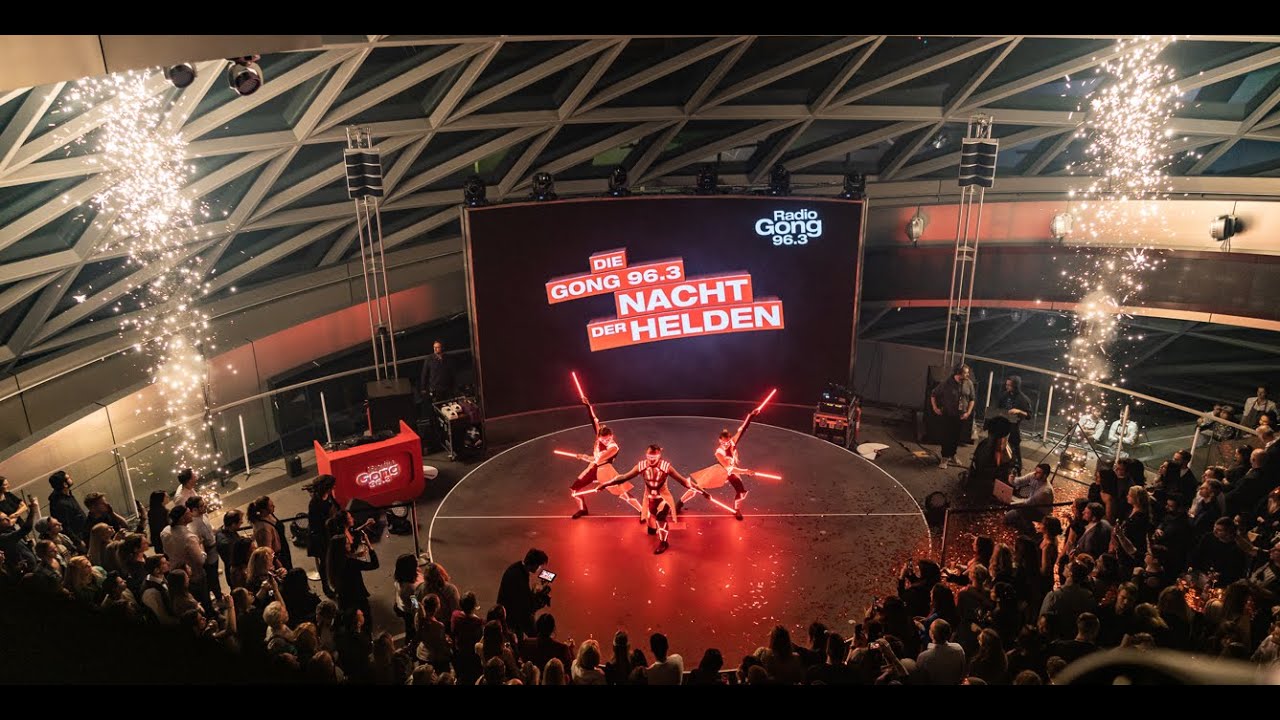 Nacht der Helden 2023 - Radio Gong 96.3 X Jochen Schweizer Showacts (BMW Welt - Doppelkegel)