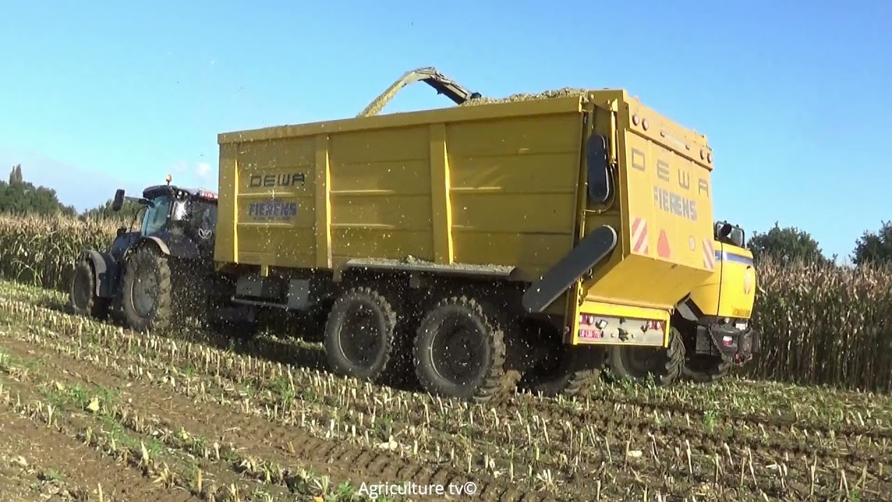 Harvesting Mais-NewHolland FR700+2xClaas+3x New Holland+Fendt-Mais hakselen-Loonbedrijf Fierens-2021