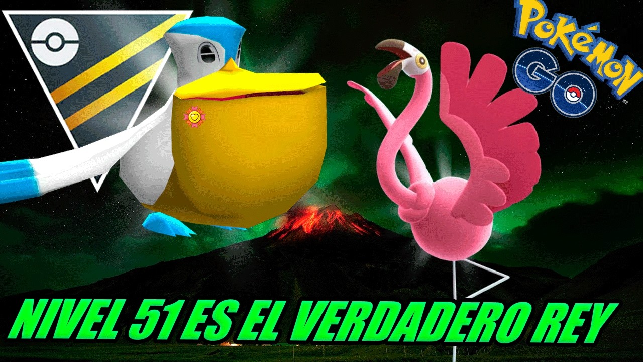 ¡PELIPPER NIVEL 51 ES EL VERDADERO REY DE LIGA ULTRA! EL ATAQUE ALA de FLAMIGO - GBL - Pokemon Go