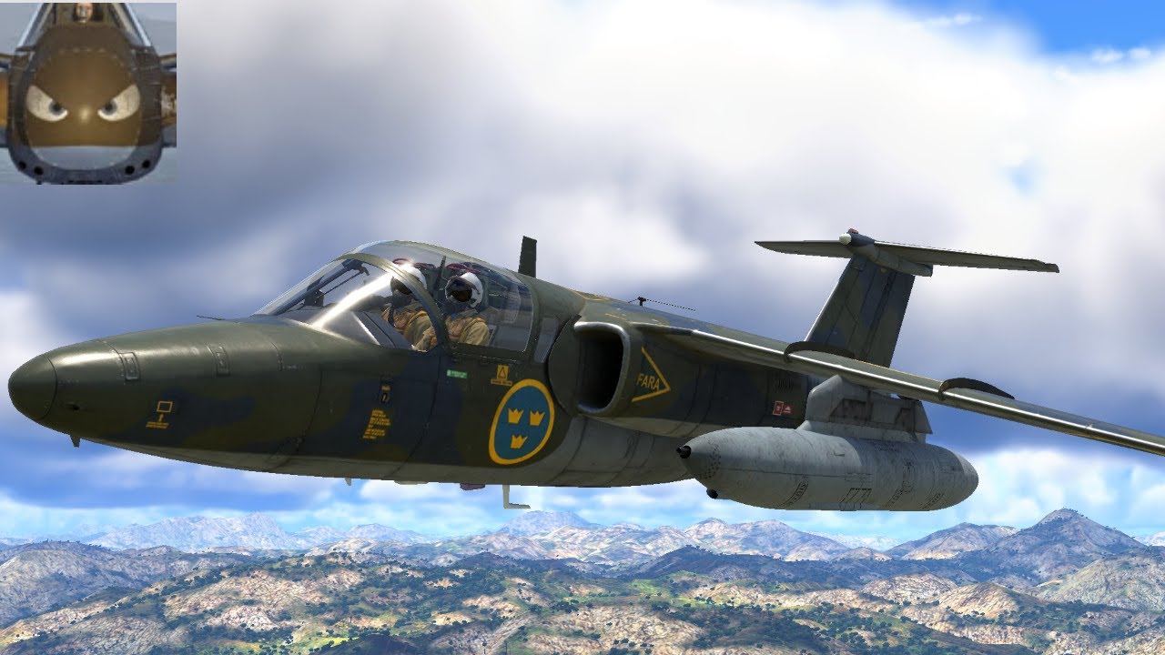 War Thunder SIM - Saab SK60B - Quick Vid