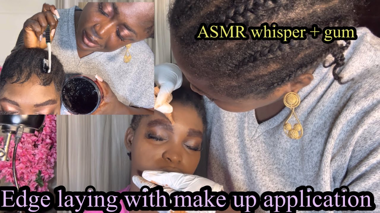 ASMR ✨Make up application with relaxing edge laying for ultimate sleep