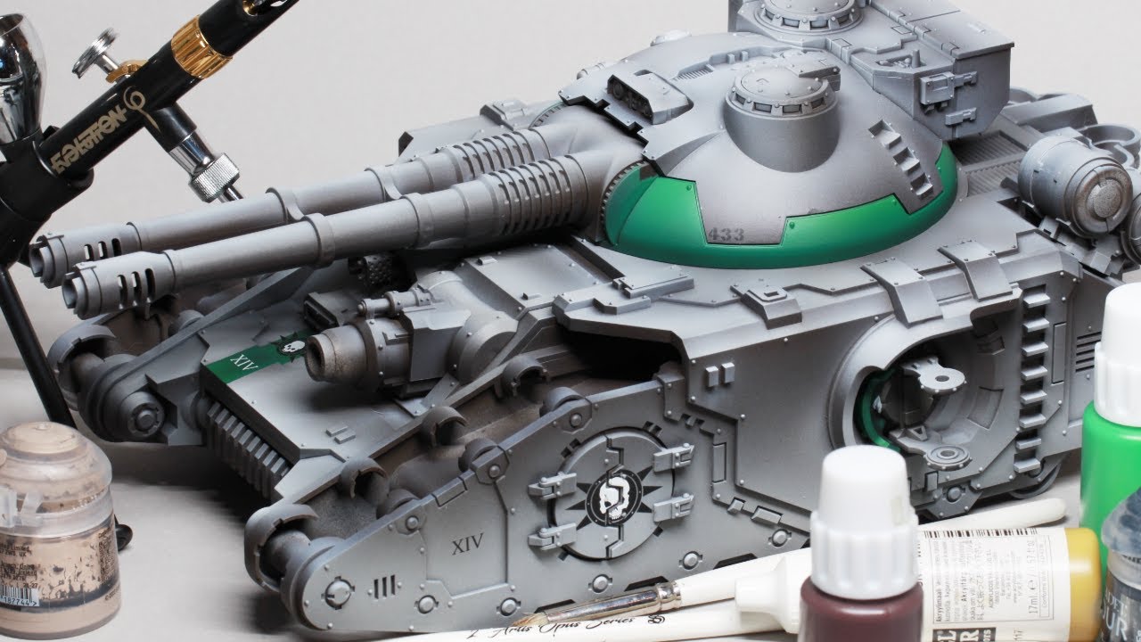 Let's Paint a SPACE MARINE Super Heavy tank!! Step by Step