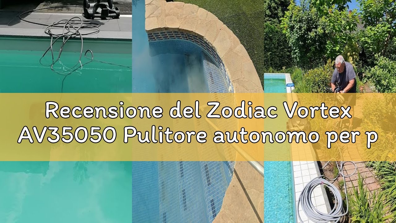 Recensione del Zodiac Vortex AV35050 Pulitore autonomo per piscine fino a 12 x 6 m, solo fondo/paret