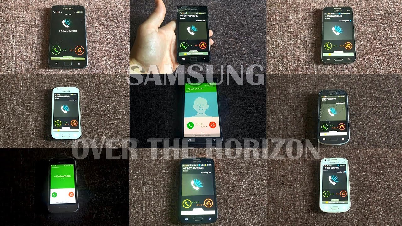 Samsung Over The Horizon. Incoming Calls of Different Years