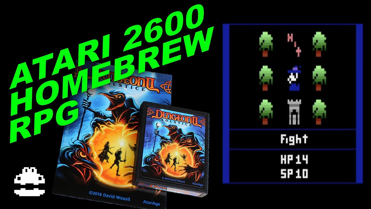 Dungeon II HOMEBREW for the ATARI 2600 Review and Gameplay