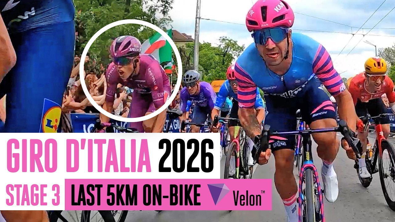INSIDE a Giro sprint 😲 | Giro d'Italia Stage 3 final 5km on-bike