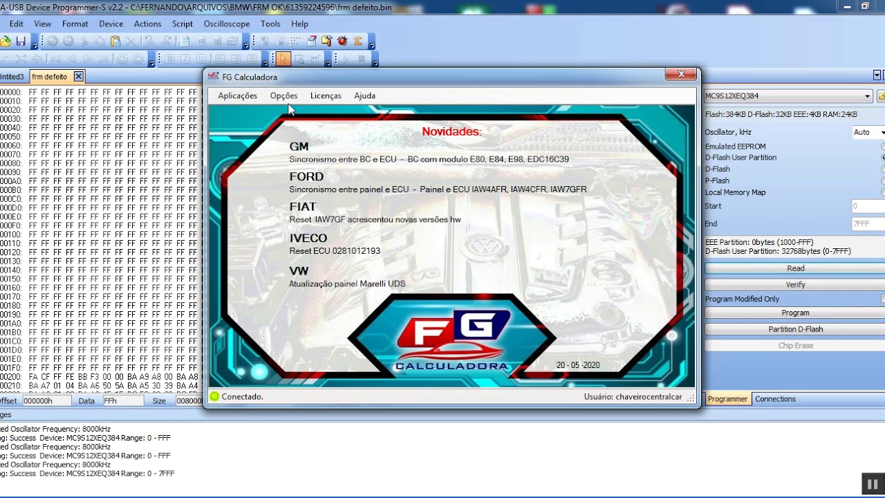 Correção FRM BMW com upa e FG CALCULADORA