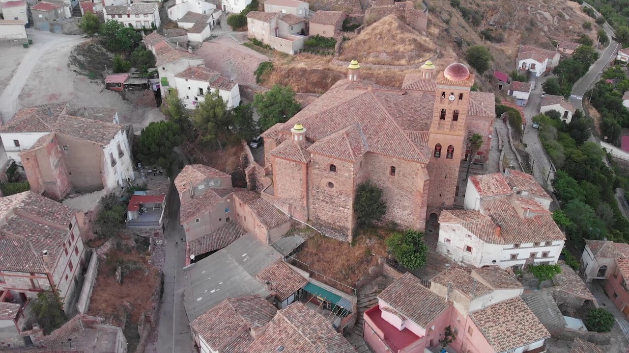 Calcena a vista de dron
