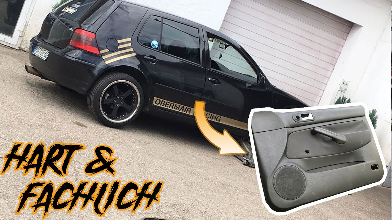 VW Golf 4 ► Снятие и установка передней обшивки двери слева и справа