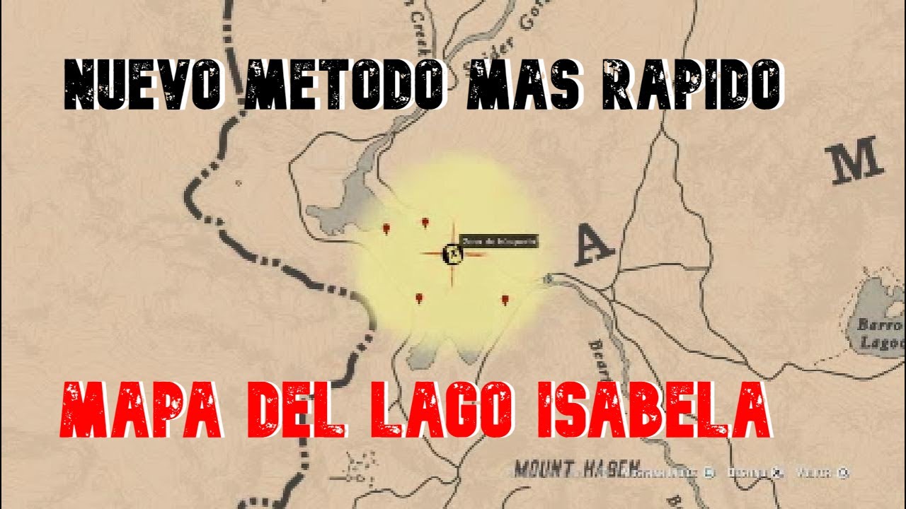 ORO Y DIERO *MAPAS DEL TESORO INFINITOS*/MAPA LAGO ISABELLA/ RED DEAD REDEMPTION 2 ONLINE
