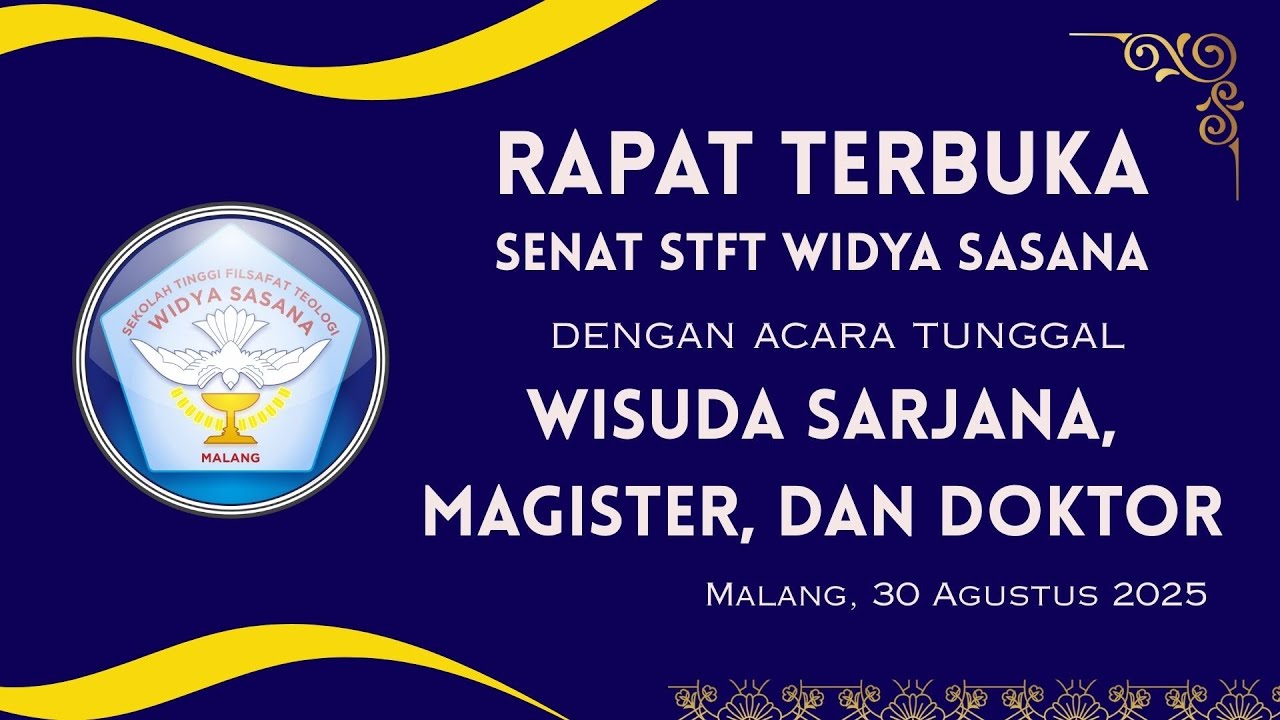 Wisuda Sekolah Tinggi Filsafat Teologi Widya Sasana 2025