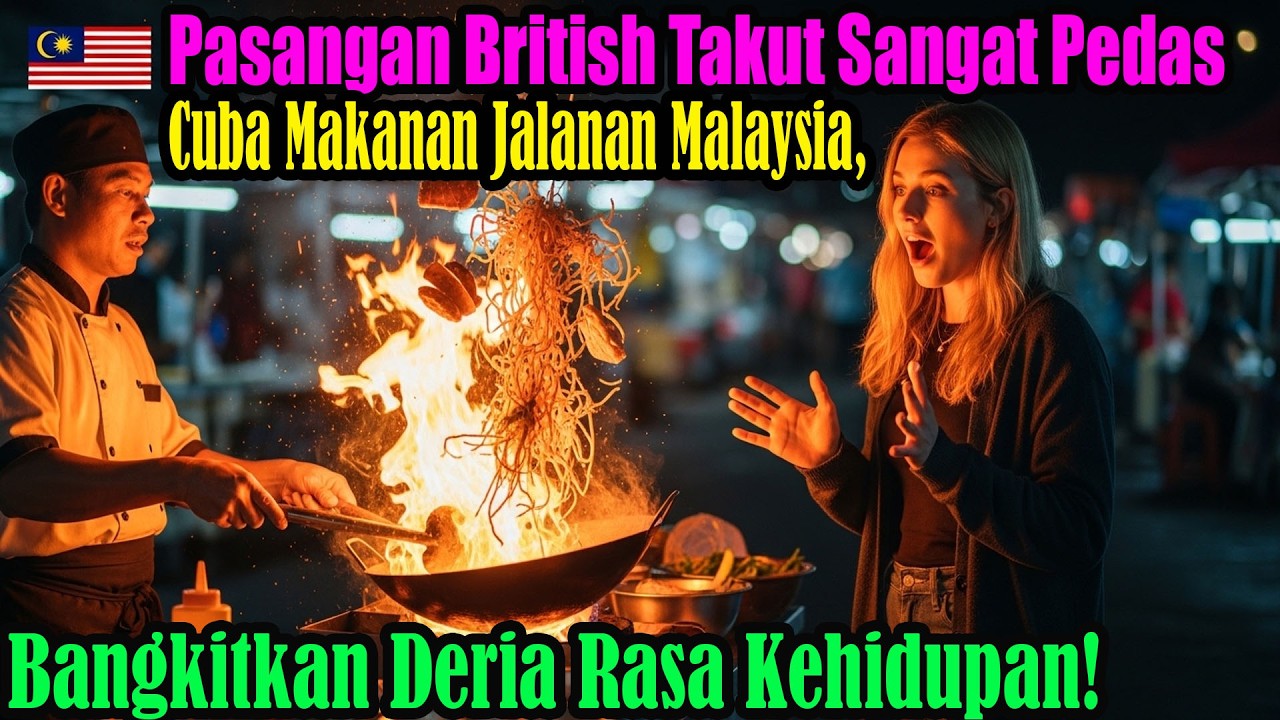 Pasangan England sangat takut pedas → Cuba food Malaysia, mereka tersedar keindahan hidup!!!
