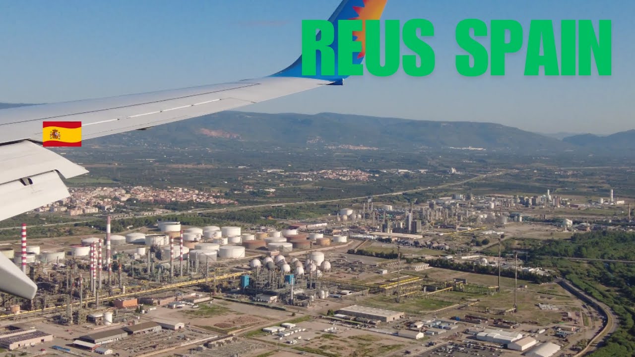 REUS SPAIN From Above AMAZING Airport View!