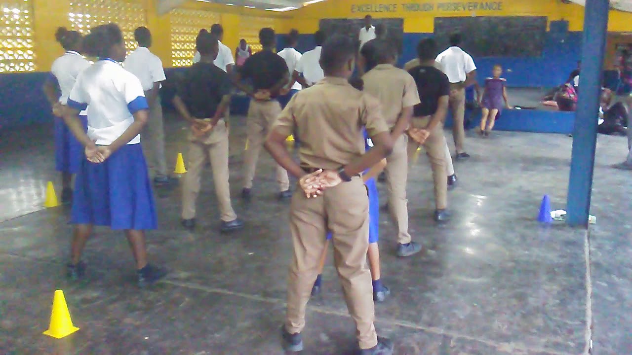Penwood High School Cadets practicing their drill. Seprember 2018