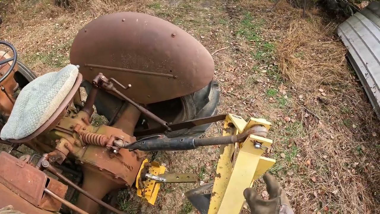 9N Ford tractor plowing
