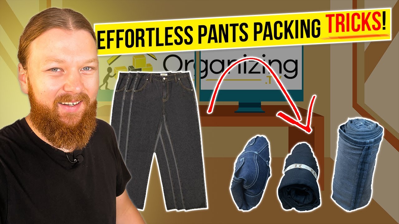 3 умных способа упаковать брюки (экономят место и не мнутся)