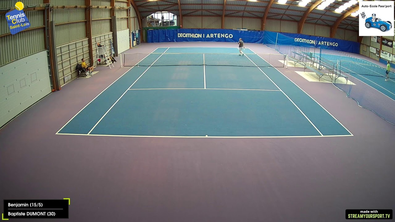 Court 1 : Benjamin (15/5) 🆚 Baptiste DUMONT (30)