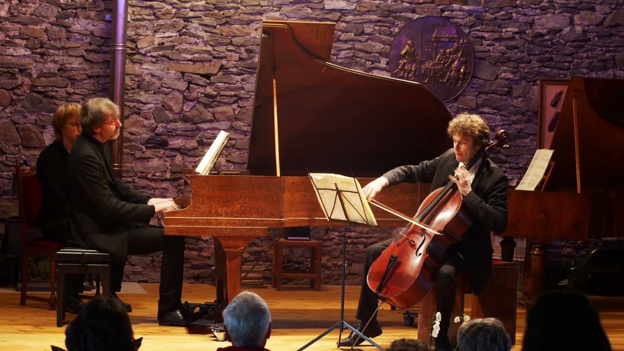 Beethoven 5 Sonatas for cello and piano live by Deletaille Dayez