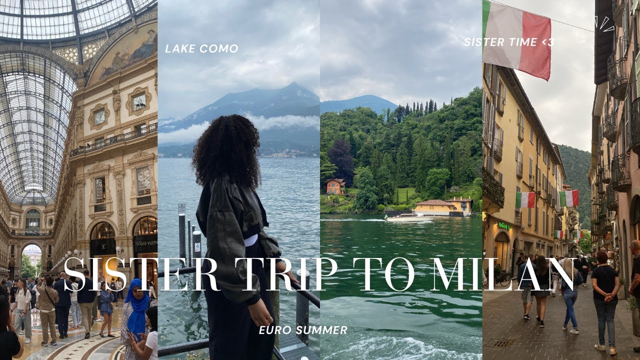SOLO SISTER TRIP TO ITALY 🇮🇹✨🍝🍕📸 | city trips, italian food, lake como, milan cathedral and more!