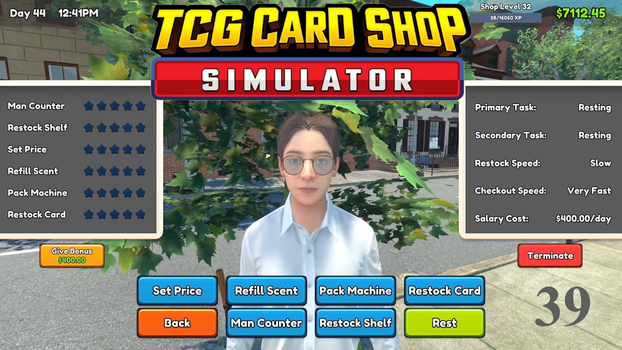 First Employee Hire - TCG Card Shop Simulator - 039